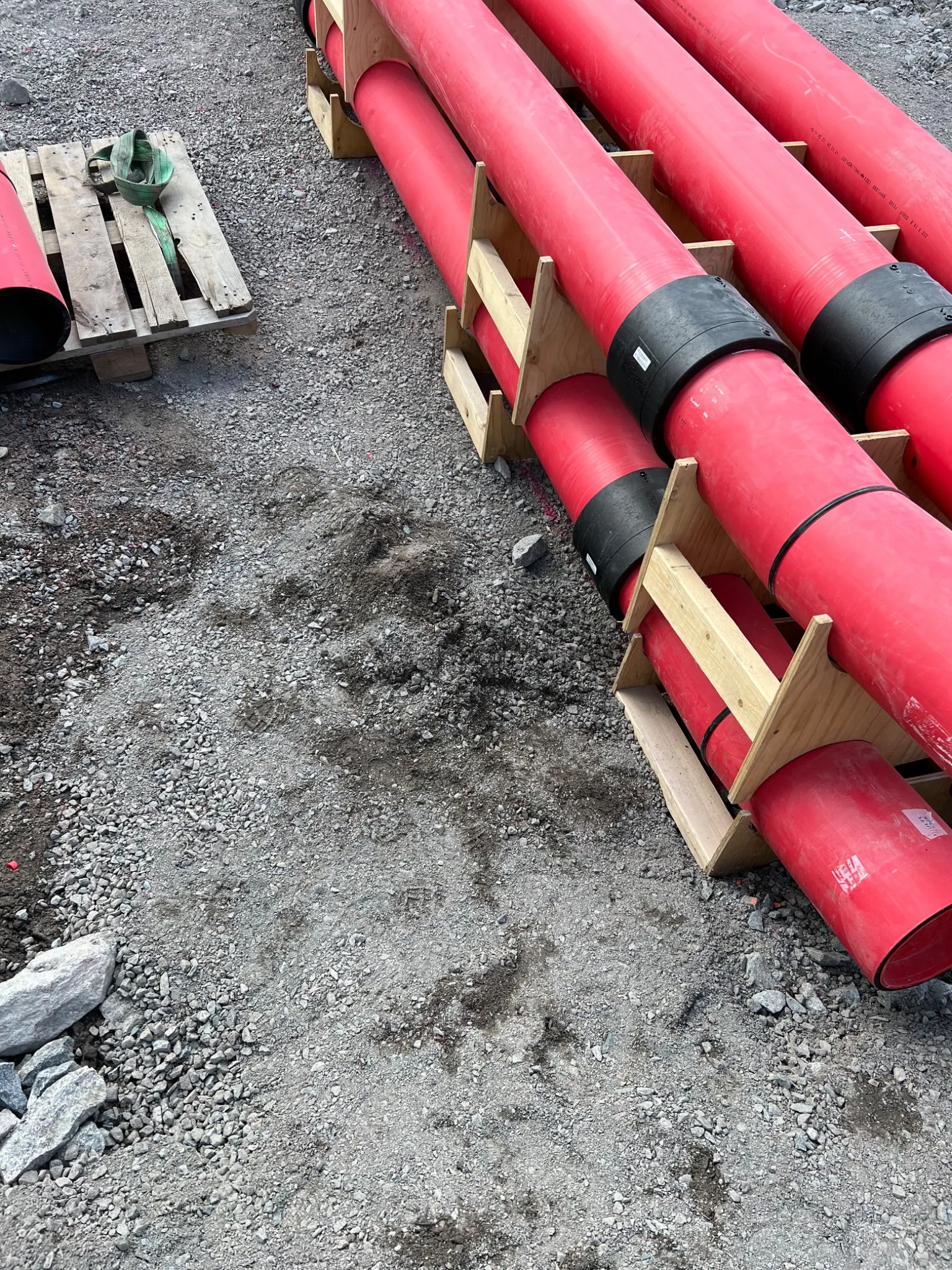 PE cable duct installation